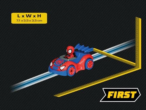 Carrera FIRST 20065032 Homem-Aranha e Seus Incríveis Amigos - Autorama do Homem-Aranha, com Licença Original da Marvel, Indicado para Crianças a partir de 3 Anos