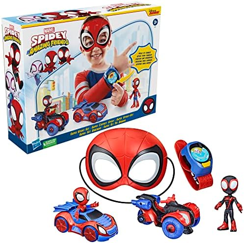 Conjunto de veículos de brinquedo do Homem-Aranha e seus amigos da Hasbro - Exclusivo da Amazon