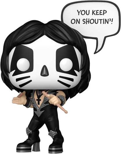 Funko Pop! Sayings: The Catman - (R&R All Night) - KISS - Figura de vinil colecionável - Ideia de presente - Produtos oficiais - Brinquedos para crianças e adultos - Fãs de música - Figura modelo para colecionadores e exposição