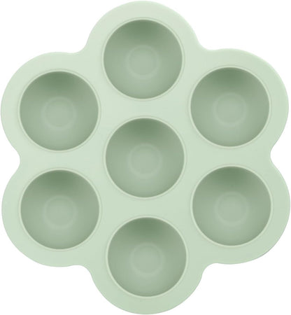 PandaEar Conjunto de 3 Bandejas de Silicone para Congelamento de Comida de Bebê com Tampas, Formas de Gelo para Congelador, Bandeja para Alimentos de Bebê em Fase de Introdução Alimentar,