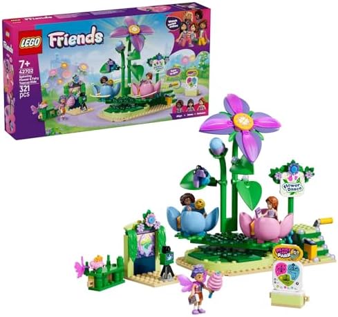 LEGO Friends Brinquedo Xícara de Chá Giratória com Flor e Fada - Inclui 3 Mini Bonecas, Cabine de Selfie e Acessórios - Ideia de Presente de Aniversário para Meninas a partir de 7 Anos - 42702