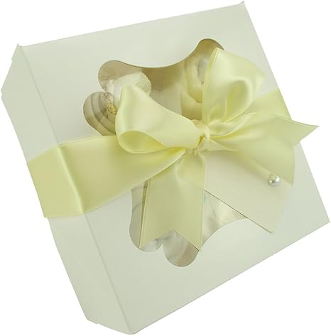 Conjunto de 4 caixas de cupcakes com meias para bebês