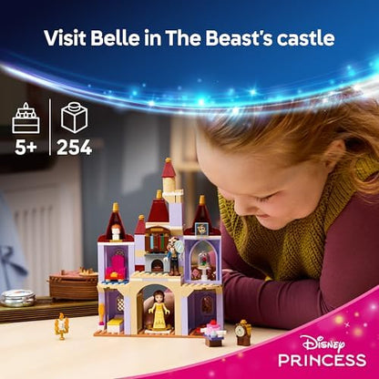 LEGO | Castelo Encantado da Bela e a Fera da Disney - Inclui 2 mini bonecas e figura do Lumière - Presente para meninas a partir de 5 anos e fãs da Bela e a Fera - 43289