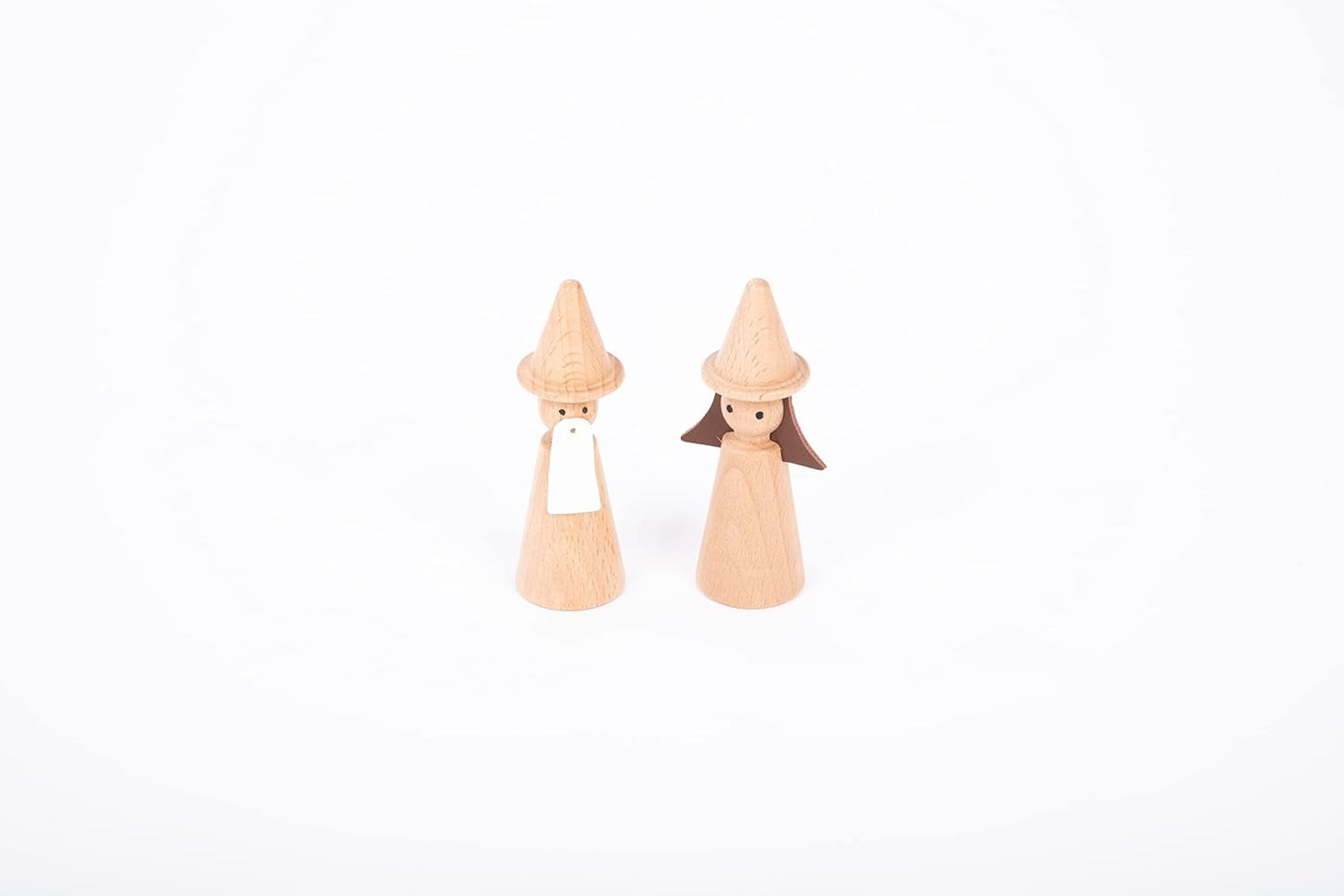 Conjunto de Figuras Encantadas de Madeira TickiT – 10 Personagens de Contos de Fadas para Brincadeiras Imaginativas, Miniaturas e Contação de Histórias, Marrom ou em Tons de Madeira
