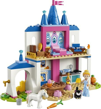LEGO | Castelo da Cinderela e seus Amigos Animais da Disney - Conjunto Educativo com Mini Boneca e 4 Figuras de Animais - Presente de Aniversário para Meninas e Fãs a partir de 4 Anos - 43283