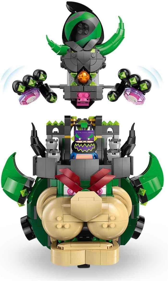 LEGO Super Mario Príncipe Florian e Castelo Bowser - Brinquedo interativo com 4 figuras, incluindo Yoshi rosa, e um suporte para brincar e exibir - Presente perfeito para crianças a partir de 9 anos - 72042