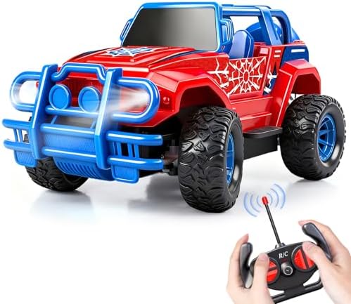 Carrinhos de Controle Remoto Hymaz Spider para Crianças de 3 a 12 Anos, Brinquedos de Carro e Caminhão RC para Meninos e Meninas, Carrinho de Controle Remoto Off-Road para Uso Interno e Externo, Brinquedo Monstro Aranha, Ótimo para Presentear Crianças.