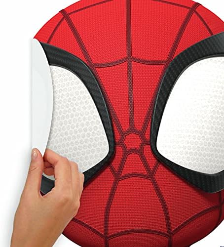 Adesivos de parede removíveis RoomMates RMK4924GM do Homem-Aranha e seus Incríveis Amigos, nas cores vermelho, amarelo, azul, verde, laranja e roxo.