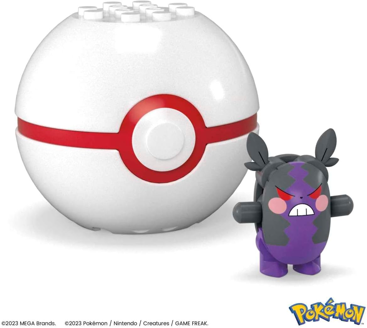 Mega Figura Articulada Montável Pokémon HNT87 Morpeko 5 cm + Pokébola