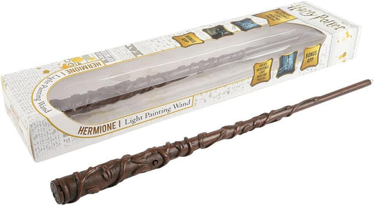 WOW! STUFF Hermione Granger - Varinha de Pintura com Luz de 35,5 cm | Colecionáveis, Brinquedos e Presentes Oficiais de Harry Potter | Acessório de Fantasia e Fantasia para Fãs, Meninas e Meninos, de 8 a Adultos, Clássico