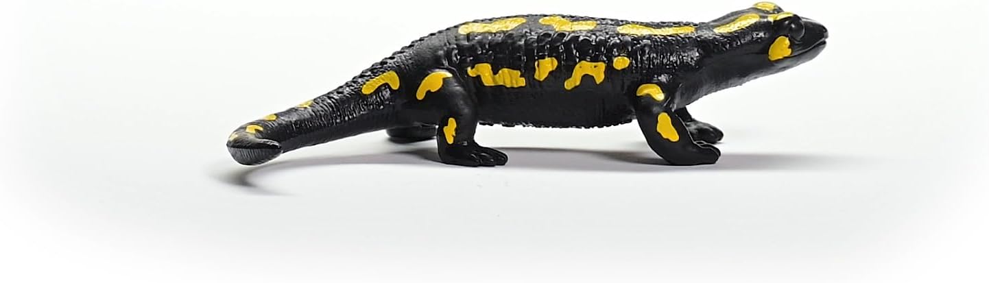 Schleich 14870 WILD LIFE Estatueta de salamandra de fogo para maiores de 3 anos, preta