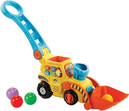 VTech POP and Drop Digger, Excavadora educativa para niños pequeños, juguete de regalo para niños y niñas de 12 meses a 2 y 3 años