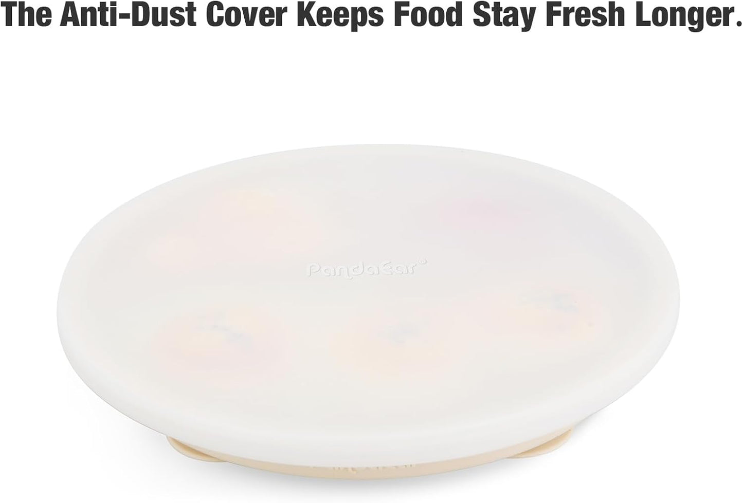 PandaEar Conjunto de 3 Pratos Infantis em Aço Inoxidável com Ventosa e Tampa, Antiderrapantes e com Capa de Silicone, para Crianças e Bebês, Inquebráveis e Sem Sujeira (Azul, Verde e Marrom)