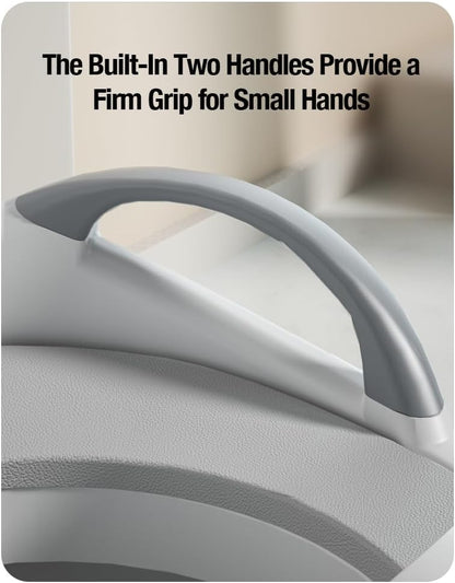 PandaEar Assento de treinamento para desfralde infantil para meninos e meninas com alças | Assento de treinamento para desfralde infantil | Borda de borracha antiderrapante com proteção contra urina | Compatível com vasos sanitários redondos e ovais
