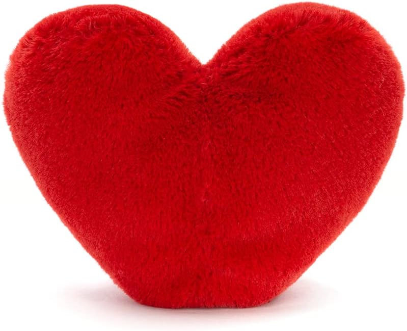 Jellycat Peluche Amuseable Coração Vermelho - l : 9 cm x H: 11 cm