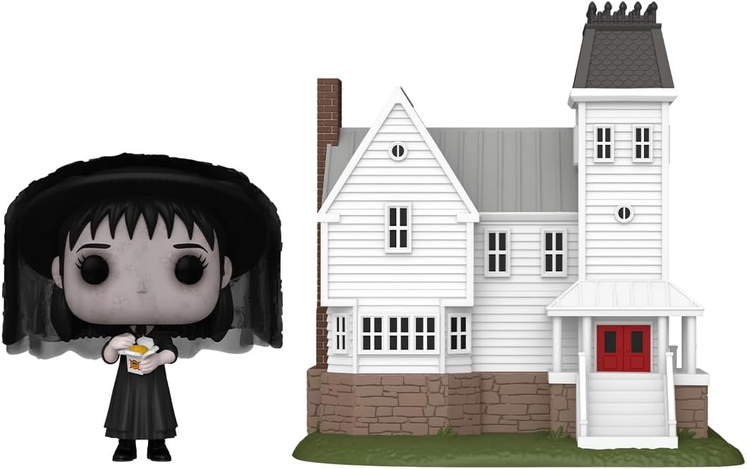 Funko Pop! Town: Beetlejuice – Deetz House com Lydia Deetz - Figura de vinil colecionável - Ideia para presente - Produtos oficiais - Brinquedos para crianças e adultos - Fãs de cinema - Figura modelo para colecionadores