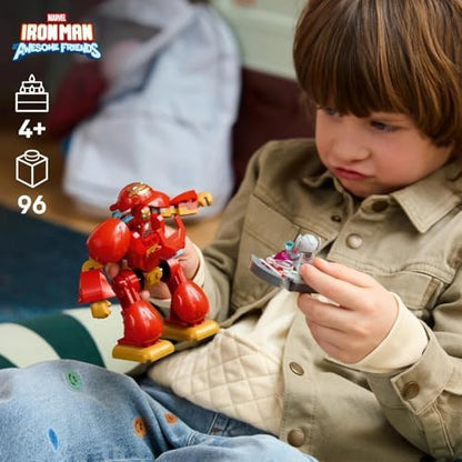 LEGO | Marvel Ultron vs. Homem de Ferro - Brinquedo de Super-Herói com Figura de Ação Mecânica e 2 Minifiguras - Presente para Meninos a partir de 4 Anos e Fãs da Série Homem de Ferro e Seus Incríveis Amigos - 11209