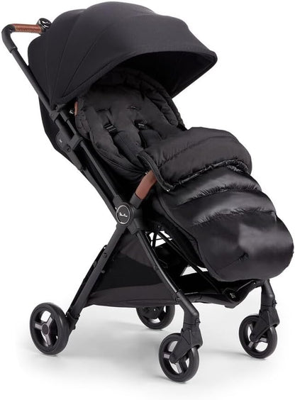 Silver Cross Protetor para pés Jet 3 | Acessórios para carrinho de bebê | Saco de dormir para bebê com carrinho | Aquecedor de pés | Resistente à água | Preto