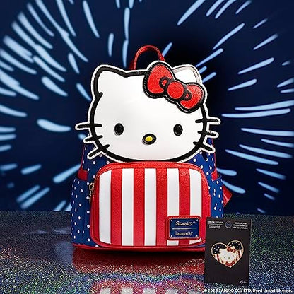 Loungefly - Broche de Esmalte Hello Kitty - Broches de Esmalte Hello Kitty - Exclusivo da Amazon - Broche Colecionável Fofo - para Mochilas e Bolsas - Ideia de Presente - Produto Oficial - para Crianças, Homens e Mulheres