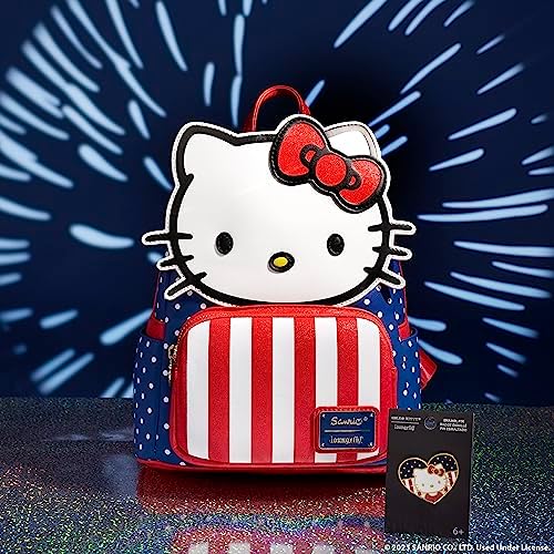 Loungefly - Broche de Esmalte Hello Kitty - Broches de Esmalte Hello Kitty - Exclusivo da Amazon - Broche Colecionável Fofo - para Mochilas e Bolsas - Ideia de Presente - Produto Oficial - para Crianças, Homens e Mulheres
