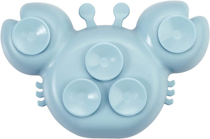 PandaEar Conjunto de 2 Pratos de Silicone para Bebê com Ventosa e 2 Colheres para Bebê - Prato Dividido para Criança - Pratos com Ventosa para Introdução Alimentar - Pratos de Jantar Inquebráveis - Conjunto,