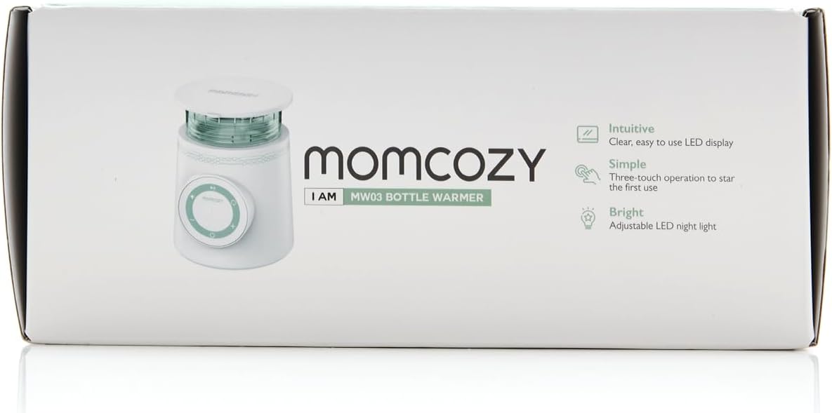 Momcozy Aquecedor de mamadeiras portátil para passeios e viagens, aquecimento rápido com controle inteligente de temperatura, camada dupla à prova de vazamento, carregável com USB para Philips Avent, Tommee Tippee, Comotomo