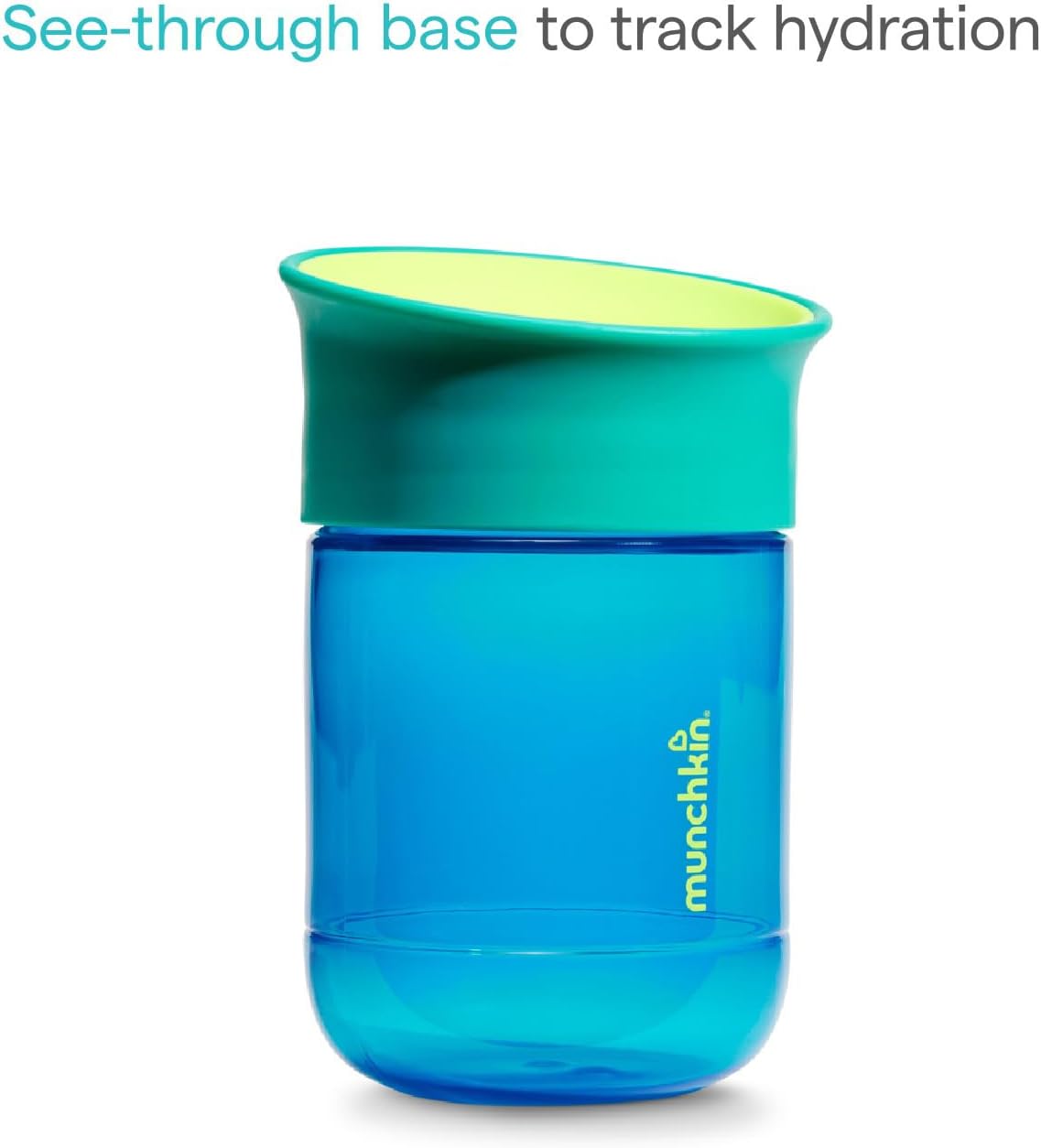 MunchkinMiracle Copo 360 para Bebês | Kit com 2 | 12m+ | 296 ml | Azul-escuro/Azul