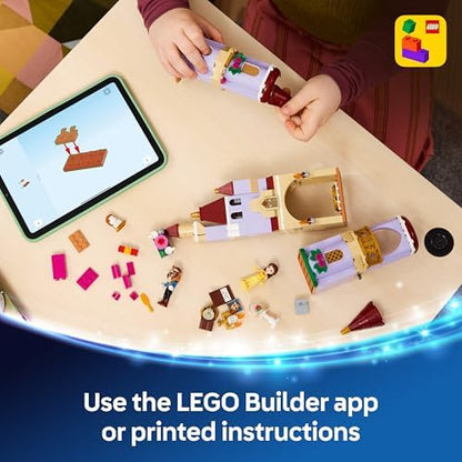 LEGO | Castelo Encantado da Bela e a Fera da Disney - Inclui 2 mini bonecas e figura do Lumière - Presente para meninas a partir de 5 anos e fãs da Bela e a Fera - 43289