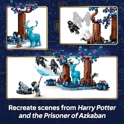 LEGO Harry Potter Floresta Proibida: Expecto Patronum - Modelo com 2 Dementadores, Cervo e 2 Minifiguras, incluindo Sirius Black - Presente para meninas, meninos e fãs a partir de 7 anos - 76475