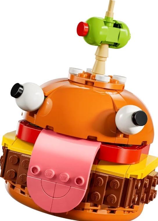 LEGO Conjunto de hambúrguer Fortnite Durrr, brinquedo de construção de personagens de videogame para meninos e meninas de 9 anos ou mais, figura colecionável, presente de aniversário criativo para crianças, adolescentes e jogadores