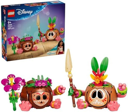 LEGO | Disney Moana Kakamora - Brinquedo com 2 figuras de vasos de flores artificiais para decoração de quarto infantil - Presente para meninas a partir de 9 anos e fãs do filme - 43293