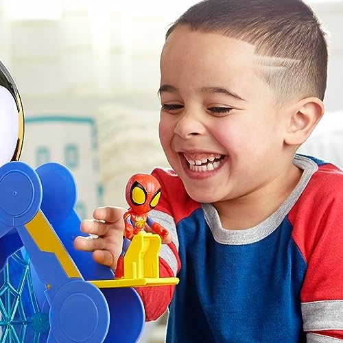 Conjunto de Brinquedo Marvel Spidey e Sua Turma: Web-Quarters (QG da Teia) com Boneco do Spidey, Veículo e Acessórios