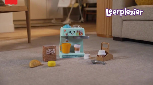 Fisher-Price Brinquedo My Barista Conjunto com Níveis de Aprendizagem e 10 Peças, a partir de 18 Meses, Versão Multilíngue, HYT00