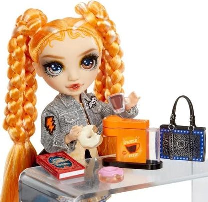 Rainbow High Sparkle - Clementine (Laranja) - Boneca Fashion de 28 cm com Glitter Líquido nas Pernas, Agite para Ver o Glitter, Para Crianças de 4 a 12 Anos