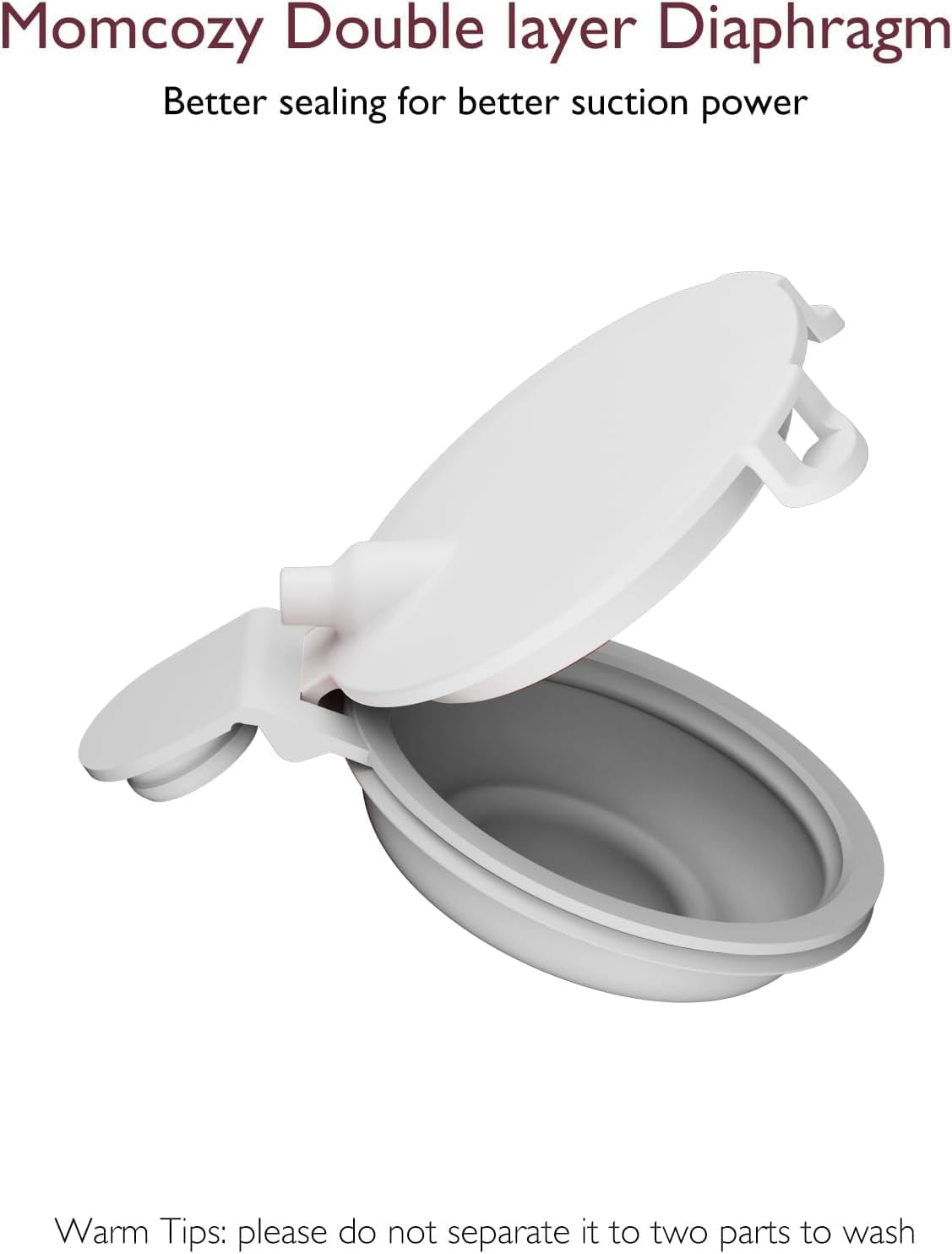 Momcozy Diafragma Mobile Flow | M9 Upgrade, Acessórios de Reposição Originais para Bomba de Tirar Leite Momcozy Mobile Flow | M9 Upgrade, 2 unidades