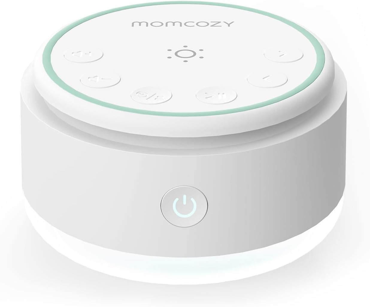 Momcozy Máquina de som para bebê, 20 sons suaves e luz de toque, máquina portátil de ruído branco com temporizador para dormir e memória, companheira de viagem ideal e item essencial para o berçário, para passeios