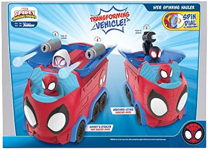 Homem-Aranha e seus Incríveis Amigos - Veículo Transformável 3 em 1 da Marvel - 20 cm - Brinquedos com seus Amigos Amigáveis do Homem-Aranha da Vizinhança