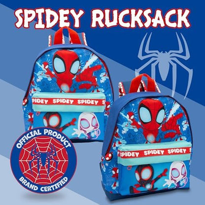 Mochila Infantil Marvel Homem-Aranha e Seus Incríveis Amigos - Mochila Escolar para Meninos e Meninas