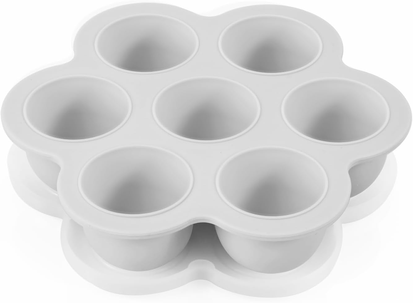 PandaEar Conjunto de 2 Bandejas de Silicone para Congelar Papinhas de Bebê com Tampas, Formas de Gelo para Papinhas de Bebê, Moldes de Silicone para Congelar, Recipiente para Armazenar Papinhas de Bebê,