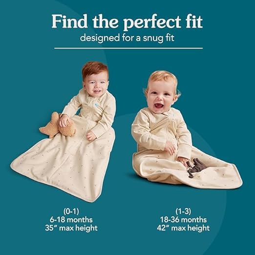 Love To Dream™ Saco de dormir | Manga comprida, cobertor vestível leve | Edredom embutido | 1,5 Tog, ideal para uso durante todo o ano (18–22 °C) | Algodão fleece lavável à máquina e zíper duplo