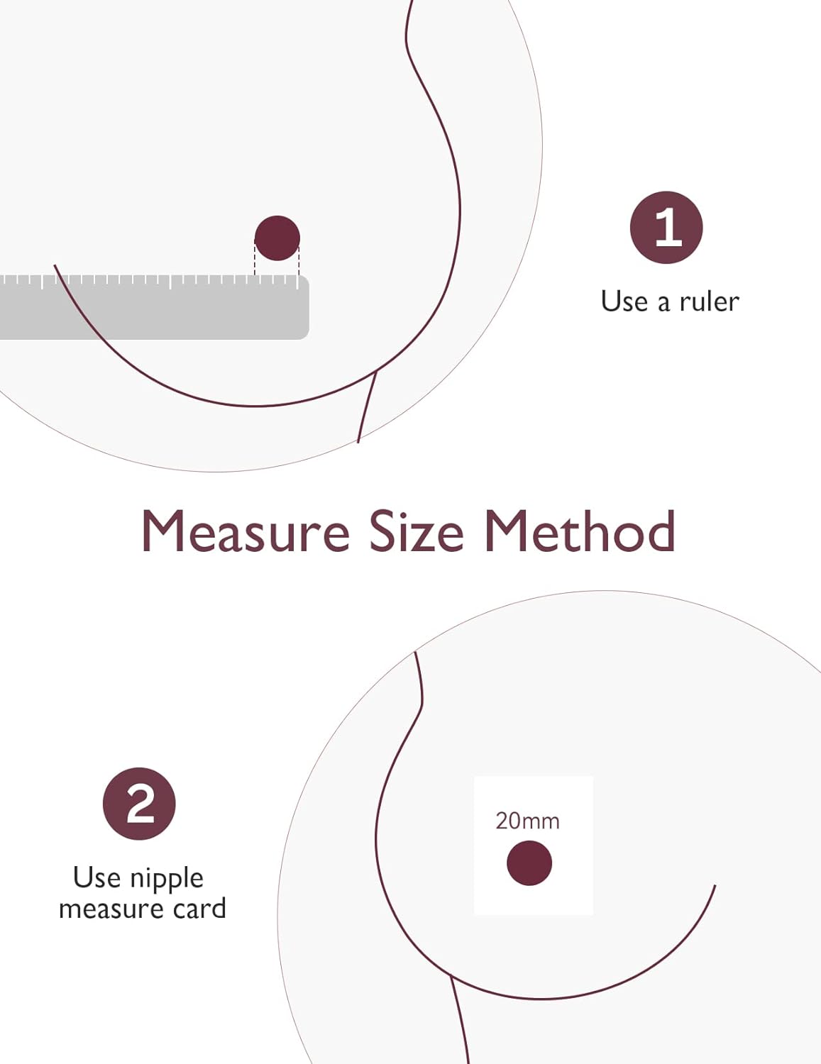 Momcozy Inserção de flange 19mm compatível com Momcozy M5. Acessórios originais de substituição para bomba tira leite M5, 1 unidade (19 mm)