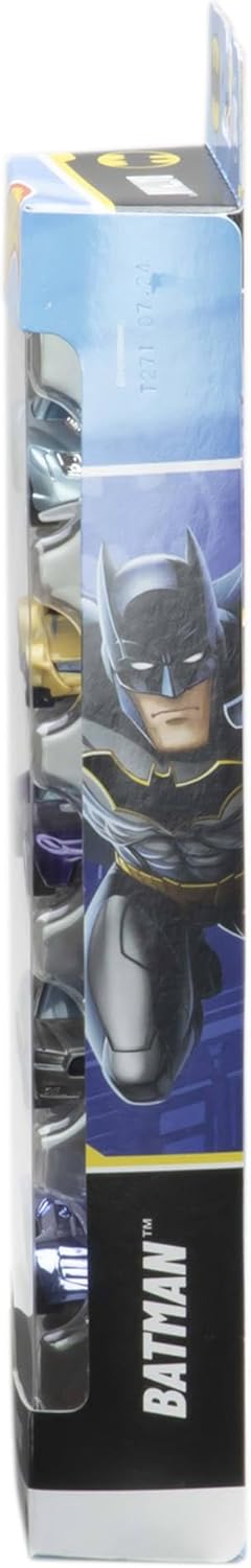 Conjunto de 5 carrinhos Hot Wheels Batman, escala 1:64, incluindo o Batmóvel, JDR18