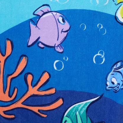 Toalha de praia oficial da Disney Store, estampa do Mickey Mouse em todas as cores, algodão macio, secagem rápida, ideal para piscina e banho infantil, 150 cm de altura x 74 cm de largura.