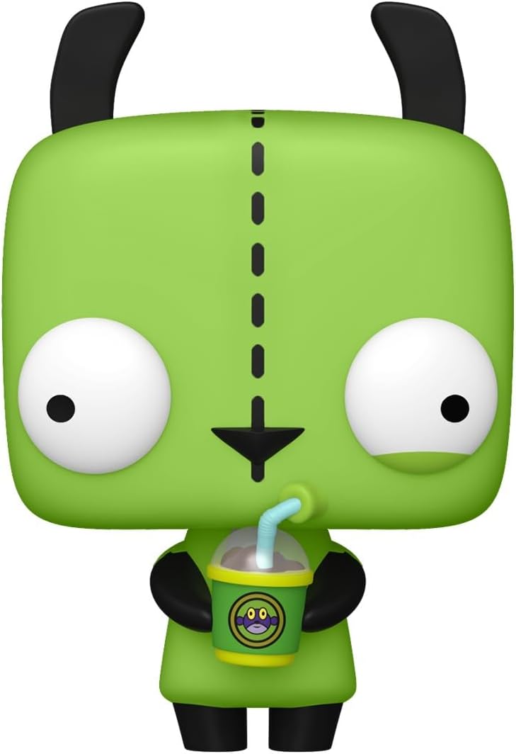 Funko Pop! Animation: Invader Zim - GIR - Figura de vinil colecionável - Ideia para presente - Produtos oficiais - Brinquedos para crianças e adultos - Fãs de desenhos animados - Figura modelo para colecionadores e exposição