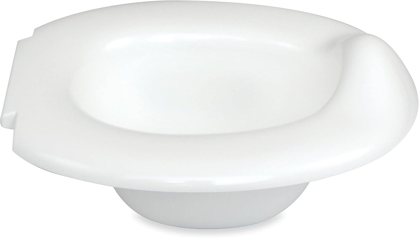 Nuby My Real Urinal Potty Training Toilet para meninos com botão de descarga realista e som para bebês e crianças, branco