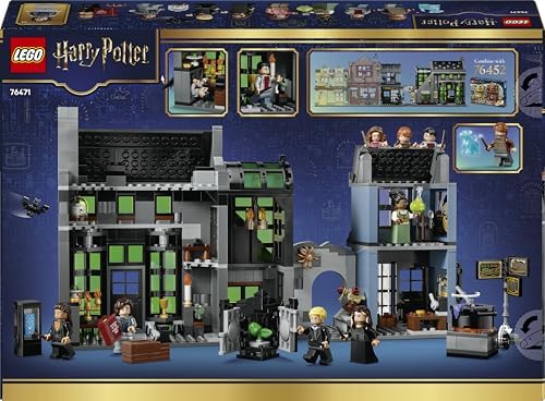 LEGO Harry Potter Beco Diagonal Lojas Mágicas - Kit de Modelo em Miniatura com 8 Minifiguras e Patrono Colecionável - Decoração para Quarto Infantil - Presente para Meninas, Meninos e Fãs a partir de 8 Anos - 76471