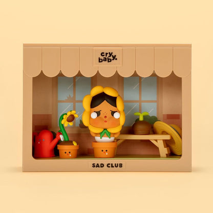 POP MART CRYBABY Sad Club Series Scene Sets Conjunto completo (8 caixas) 2,5 polegadas Articulado Personagem Design Premium presentes para mulheres Caixa surpresa favorita dos fãs Brinquedo colecionável Arte Brinquedo Figura de ação