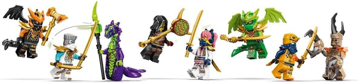 LEGO NINJAGO The Dragon of Life - Ninja Toy w/a Dragon Figure, Mini Monster Mech, 8 Minifigures and Swords - Birthday Gift for 8+ Year Old Boys & Fans - 71859