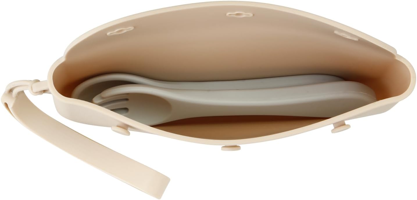 PandaEar Conjunto de 3 Bolsas Porta-Talheres de Silicone para Bebê, Estojo Organizador de Talheres Portátil e Reutilizável para Bebês e Crianças, Ideal para Colheres, Garfos e Hashis.