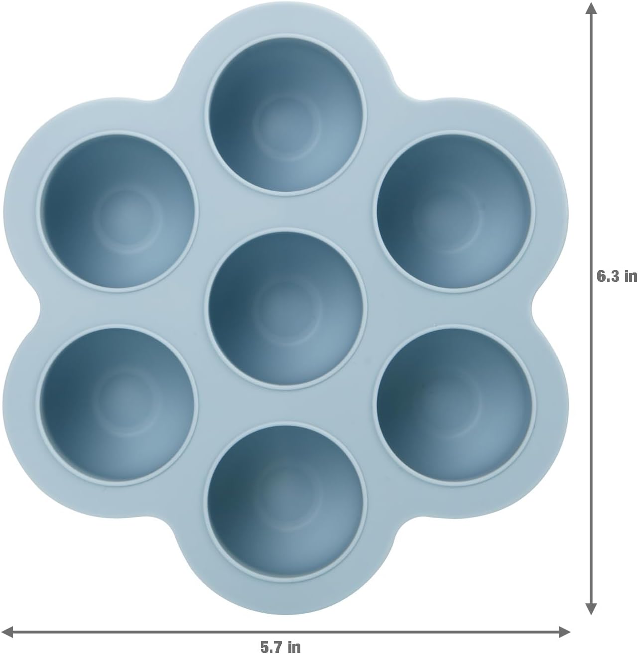 PandaEar Conjunto de 3 Bandejas de Silicone para Congelamento de Comida de Bebê com Tampas, Formas de Gelo para Congelador, Bandeja para Alimentos de Bebê em Fase de Introdução Alimentar,